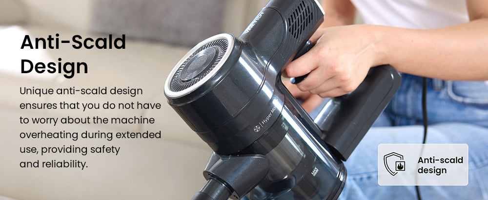 Vysavač Vactidy C6 s kabelem, výkonný sací výkon 18 kPa, nádoba na prach 800 ml, 7m kabel, motor 600 W, HEPA filtr, ochrana proti přehřátí/opaření