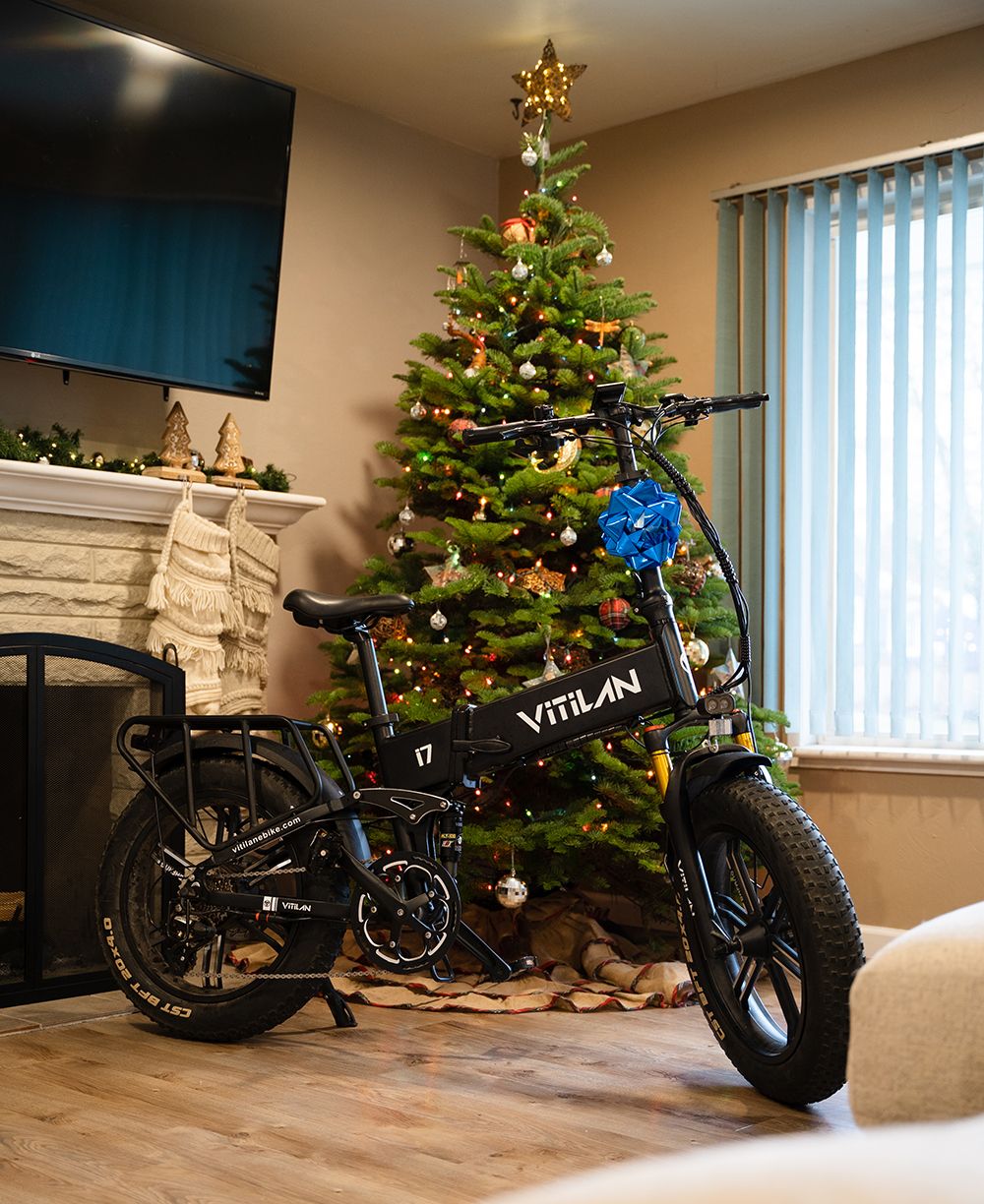 Skládací elektrické kolo Vitilan I7 Pro 2.0, 20*4,0palcové tlusté pneumatiky, 750W motor Bafang 48V 20Ah, vyměnitelná baterie, maximální rychlost 45 km/h, dojezd 80-100 km, Shimano 8 rychlostí, vzduchové odpružení, přední vidlice, hydraulická kotoučová brzda, LCD displej - bílá