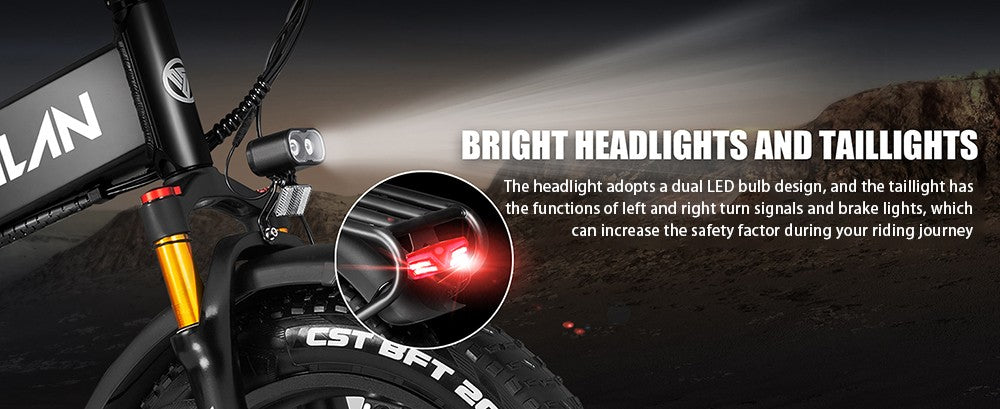 Elektrokolo Vitilan I7 Pro 3.0, motor 750 W, baterie 48 V 20 Ah, tlusté pneumatiky 20 x 4,0 palce, maximální rychlost 45 km/h, maximální dojezd 110 km, hydraulické kotoučové brzdy, hydraulický zadní tlumič, vzduchové odpružení přední vidlice, Shimano 8 rychlostí - černé