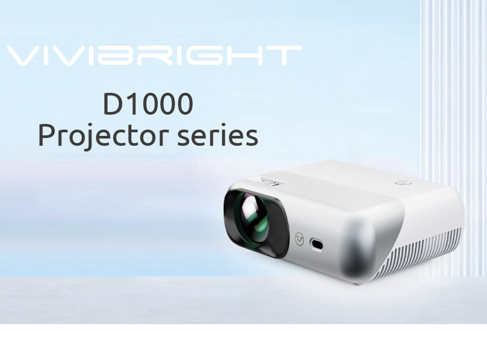 VIVIBRIGHT D1000 LCD projektor 70W LED 450ANSI 4K HD 1080P 2.4G/5G WiFi Bluetooth 4.0