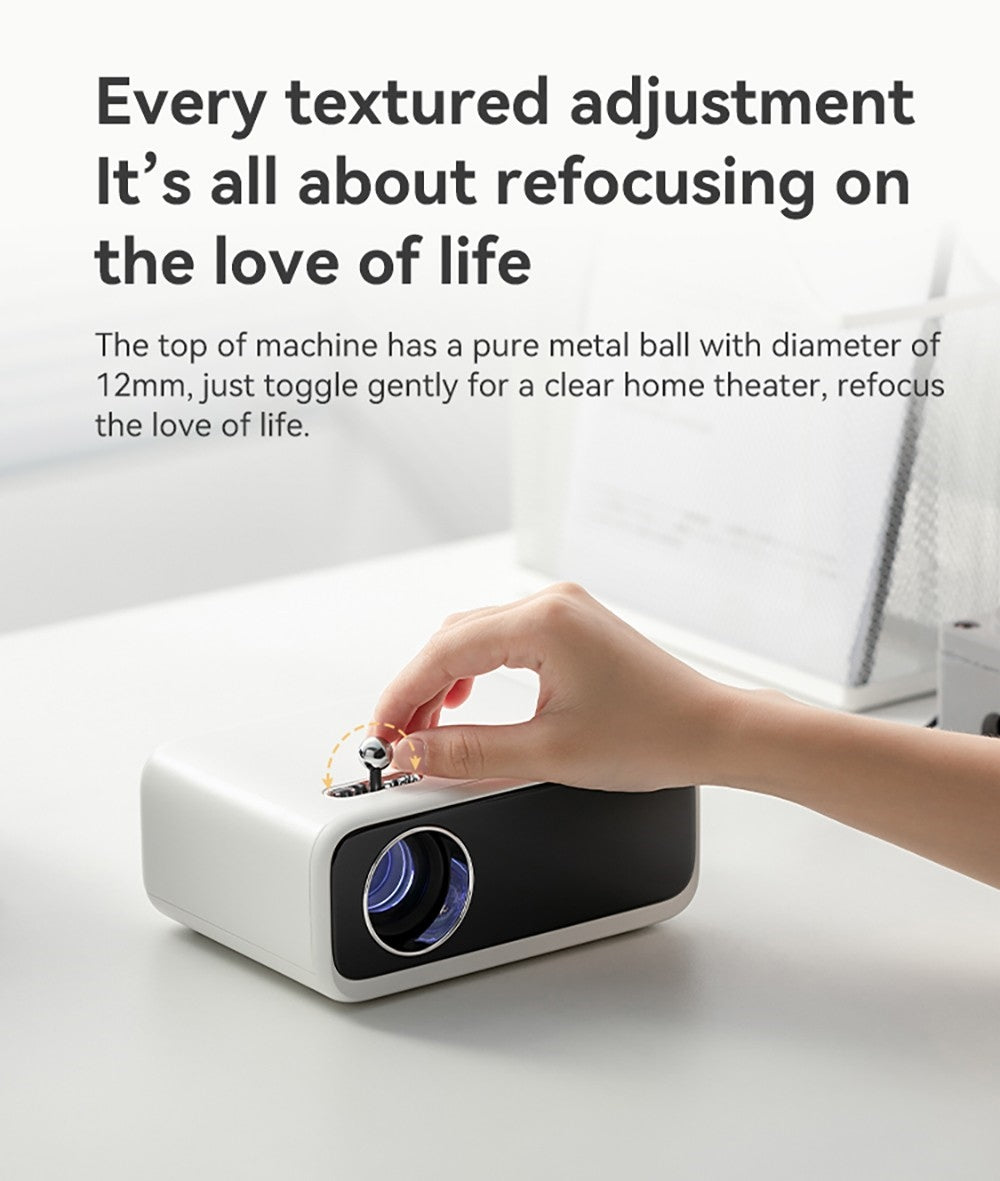 Projektor WANBO Mini Pro, Android 9.0, čtyřbodová korekce lichoběžníkového zkreslení - zástrčka EU