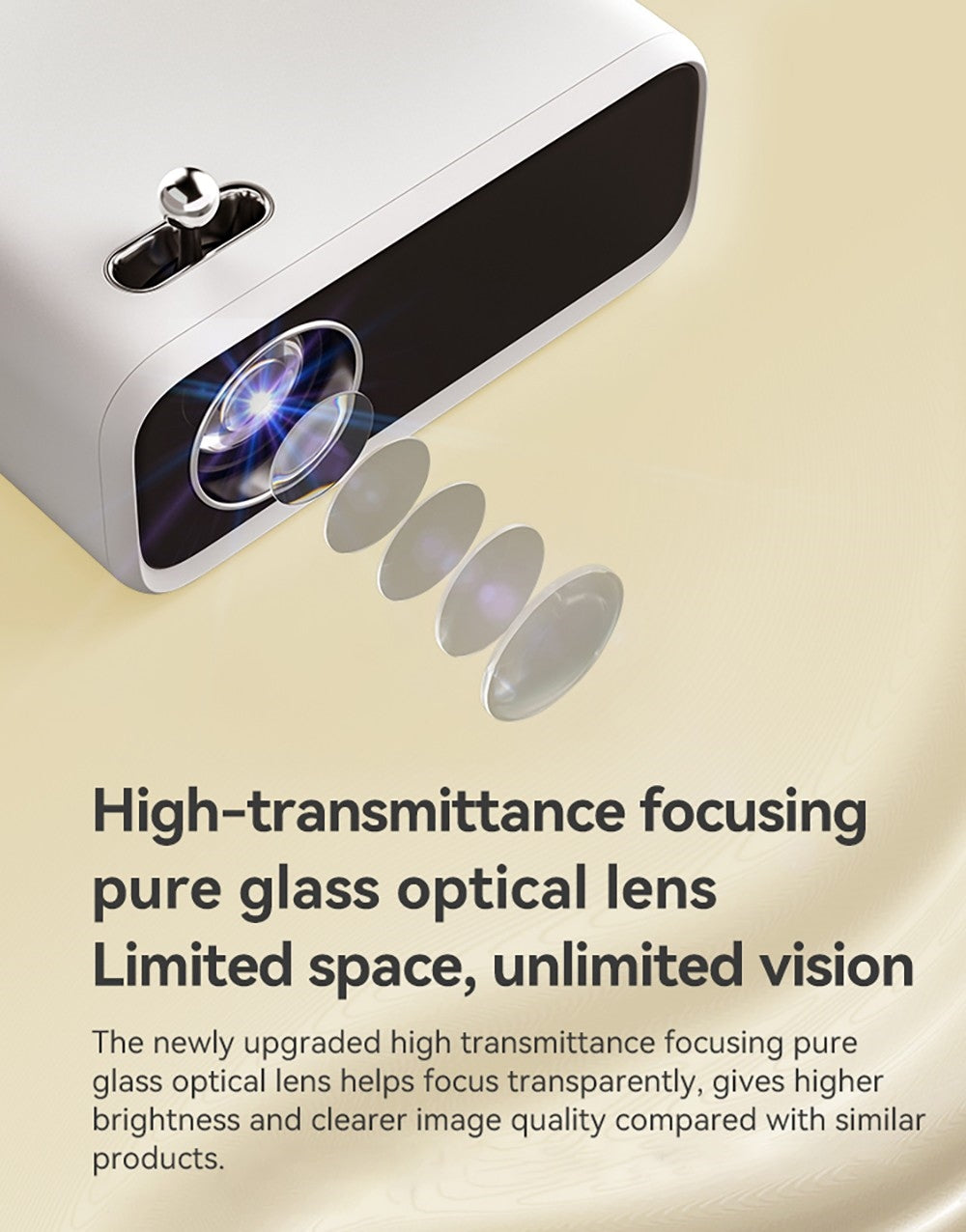 Projektor WANBO Mini Pro, Android 9.0, čtyřbodová korekce lichoběžníkového zkreslení - zástrčka EU