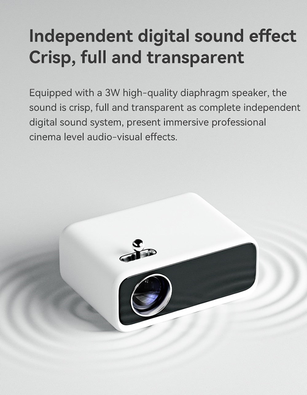 Projektor WANBO Mini Pro, Android 9.0, čtyřbodová korekce lichoběžníkového zkreslení - zástrčka EU