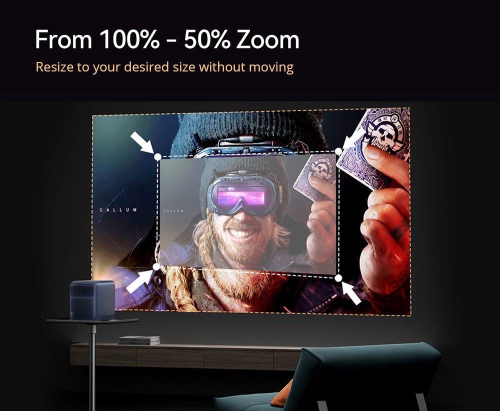 Wanbo Mozart 1 Pro LCD projektor, 900 ANSI, nativní rozlišení 1080P, Android TV 11, automatické ostření, vyhýbání se objektům - zástrčka EU