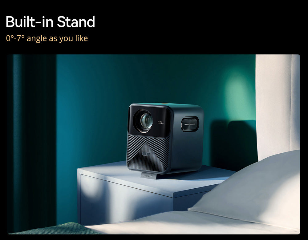 Wanbo Mozart 1 Pro LCD projektor, 900 ANSI, nativní rozlišení 1080P, Android TV 11, automatické ostření, vyhýbání se objektům - zástrčka EU