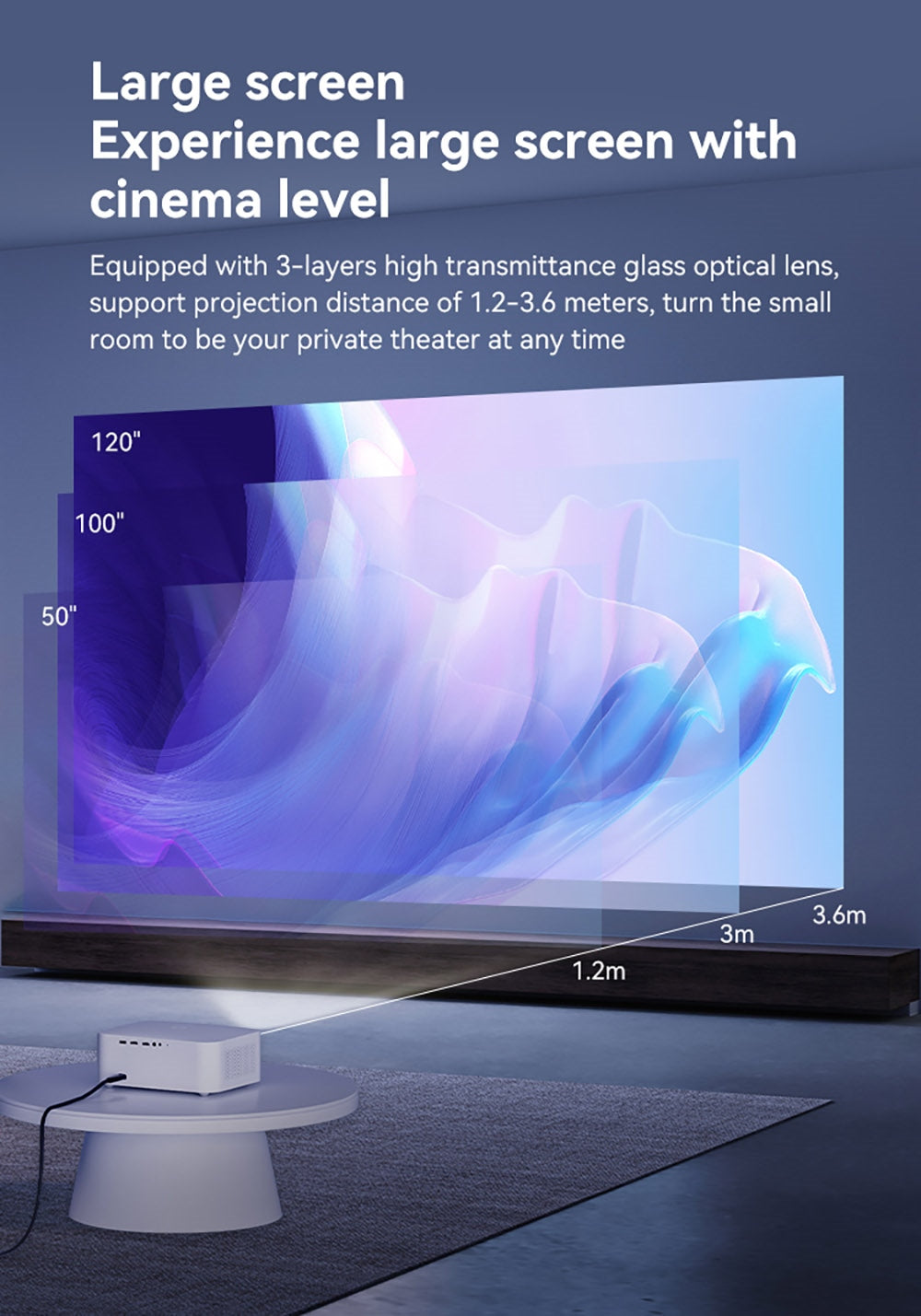 Projektor WANBO X2 Max, 1080P, Android 9.0, dvoupásmové Wi-Fi 6, Bluetooth 5.0, automatické ostření, čtyřsměrná korekce lichoběžníkového zkreslení