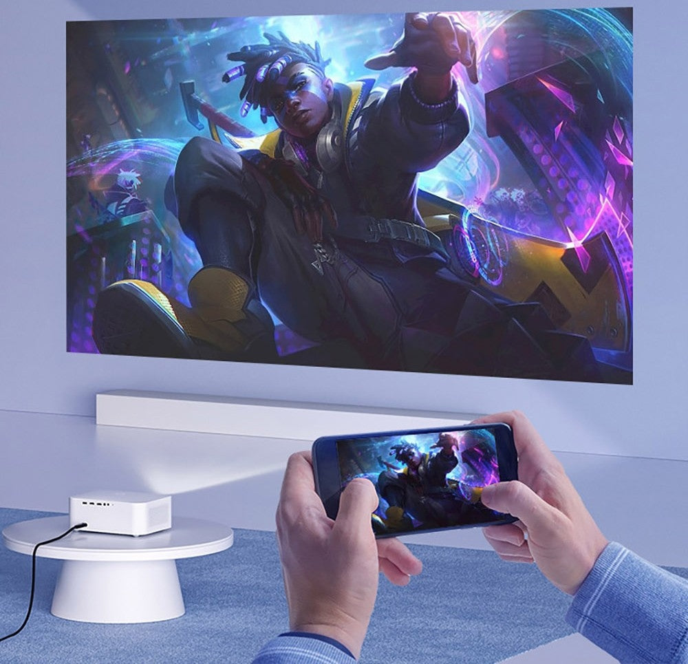 Projektor WANBO X2 Max, 1080P, Android 9.0, dvoupásmové Wi-Fi 6, Bluetooth 5.0, automatické ostření, čtyřsměrná korekce lichoběžníkového zkreslení