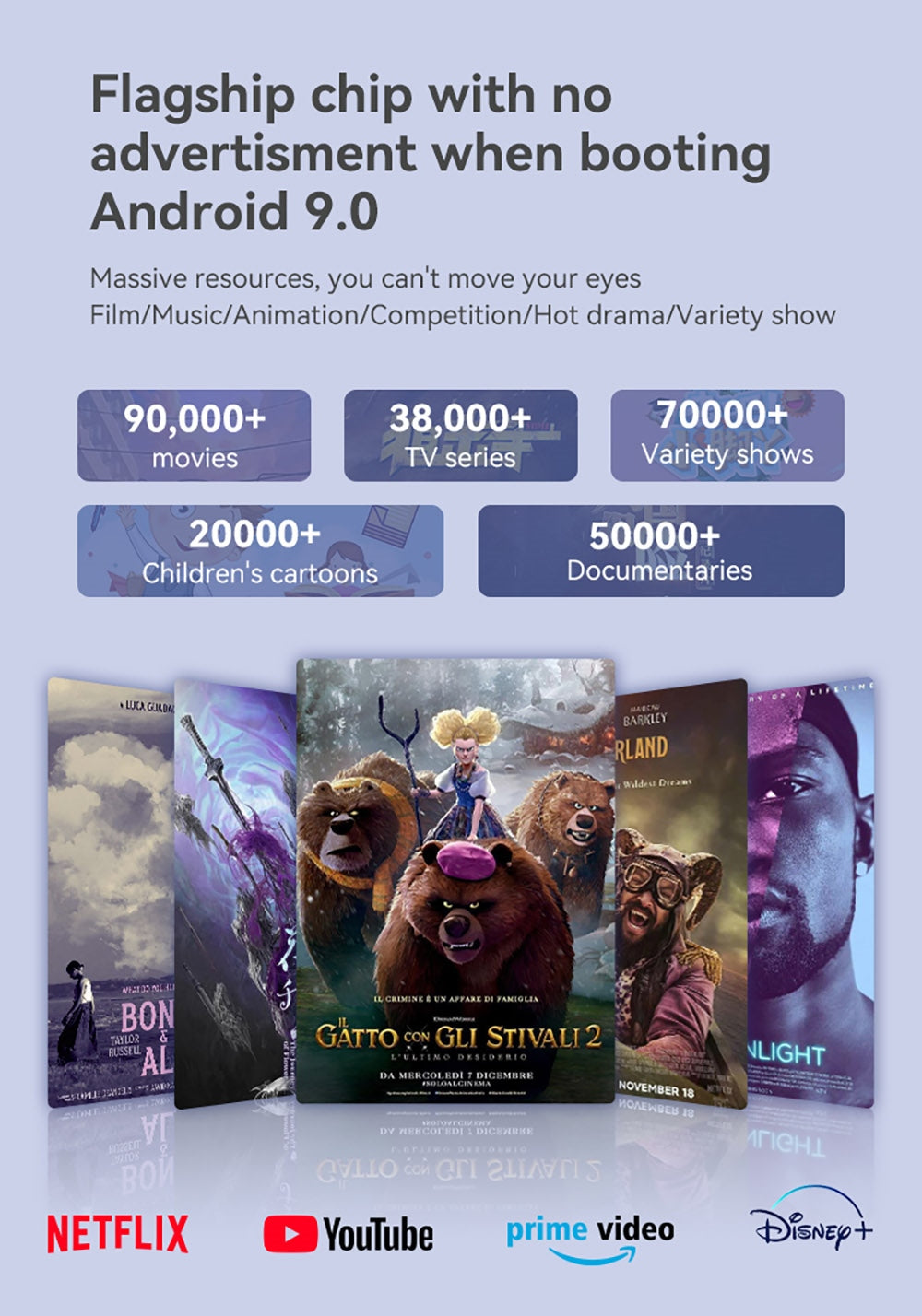 Projektor WANBO X2 Max, 1080P, Android 9.0, dvoupásmové Wi-Fi 6, Bluetooth 5.0, automatické ostření, čtyřsměrná korekce lichoběžníkového zkreslení