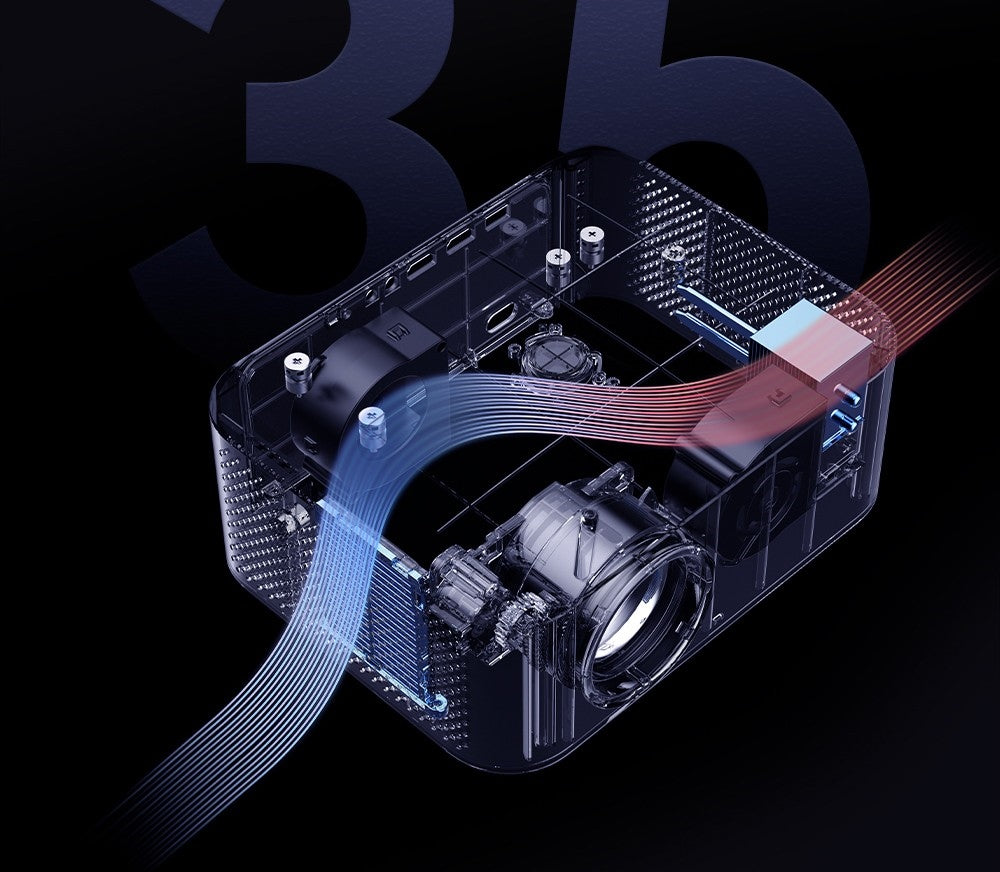 Projektor WANBO X2 Pro, dvoupásmový Wifi 6, Bluetooth 5.0, Android 9.0 - zástrčka EU