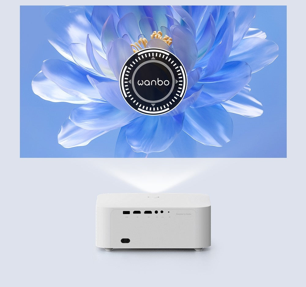Projektor WANBO X2 Pro, dvoupásmový Wifi 6, Bluetooth 5.0, Android 9.0 - zástrčka EU