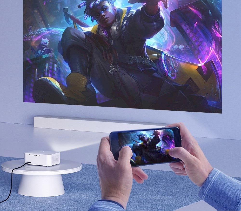 Projektor WANBO X2 Pro, dvoupásmový Wifi 6, Bluetooth 5.0, Android 9.0 - zástrčka EU