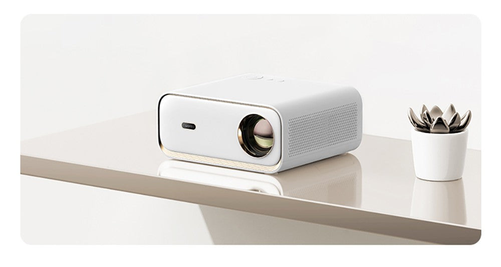 LCD projektor Wanbo X5 s jasem 1100 ANSI lumenů, nativní rozlišení 1080p, dekódování 4K, HDR10, Android 9.0, automatické ostření a automatická korekce lichoběžníkového zkreslení, dvoupásmové WiFi 6, Bluetooth 5.0, Apple Airplay, projekce pro Android / Windows