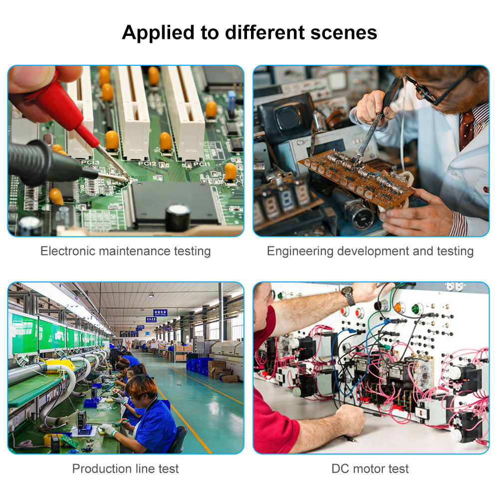 WANPTEK DPS3010U Tranzistorový nastavitelný regulovaný stejnosměrný napájecí zdroj, 30V 10A, nastavení enkodéru, rychlé nabíjení přes USB typu C, 4místný displej, nízké zvlnění, nízká hlučnost, chladicí ventilátor, černý - zástrčka pro Velkou Británii