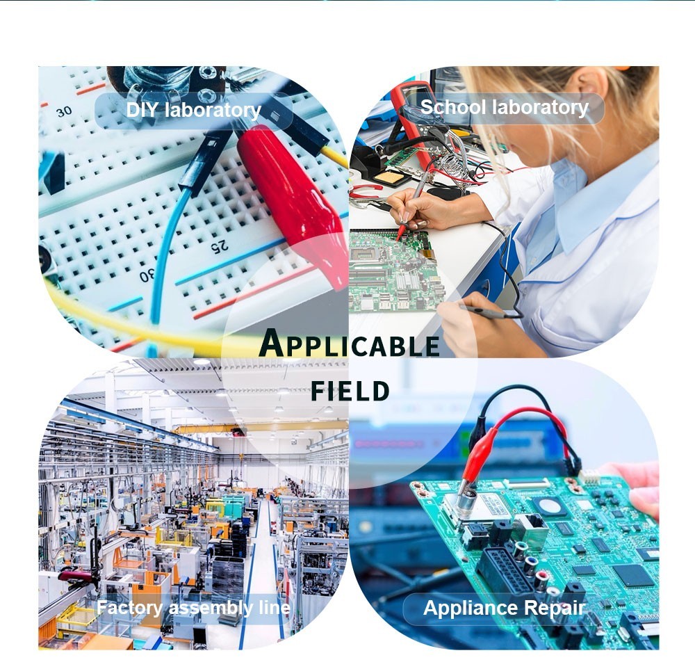 Programovatelný regulovaný stejnosměrný napájecí zdroj Wanptek WPS305, 30V 5A, nastavení enkodéru, rychlé nabíjení přes USB, inteligentní regulace teploty, 4místný displej, nízké zvlnění, nízký šum, černý - zástrčka EU