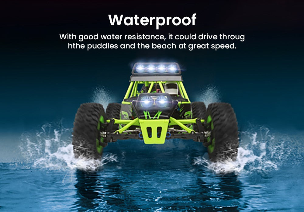 Wltoys 12427 RC auto v měřítku 1/12, terénní, kartáčový motor 540, maximální rychlost 50 km/h - 2 baterie