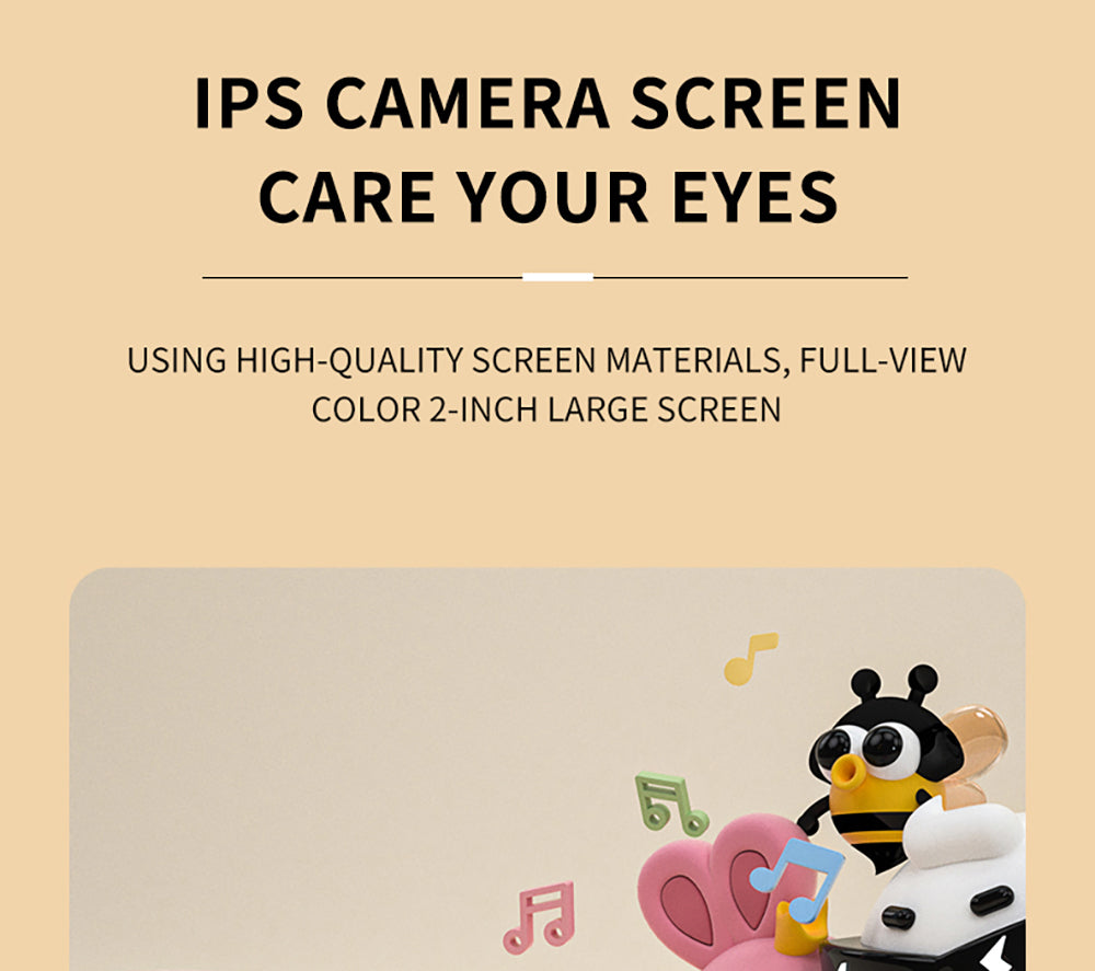 Dětský fotoaparát WOWKIDS K27 s okamžitým tiskem, 48MP přední a zadní duální fotoaparát, rozlišení 1080p, 4 filtry, 32GB TF karta, baterie 1400mAh - růžová