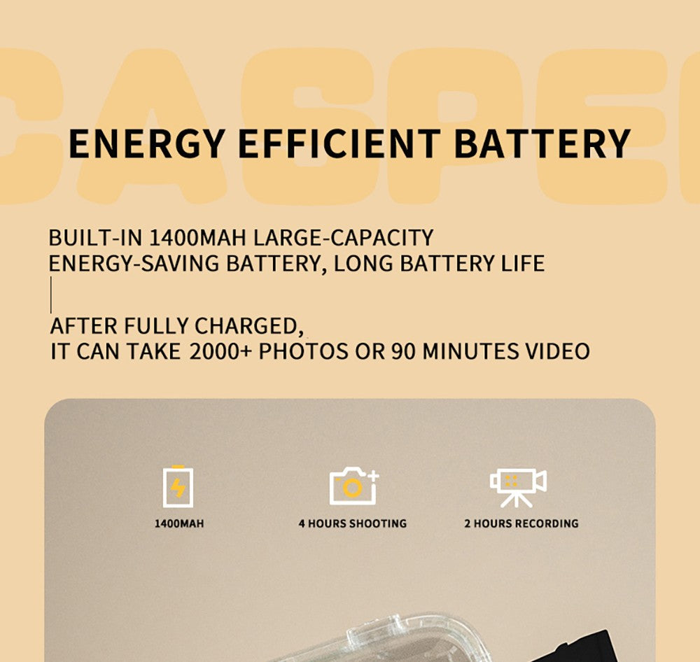 Dětský fotoaparát WOWKIDS K27 s okamžitým tiskem, 48MP přední a zadní duální fotoaparát, rozlišení 1080p, 4 filtry, 32GB TF karta, baterie 1400mAh - růžová