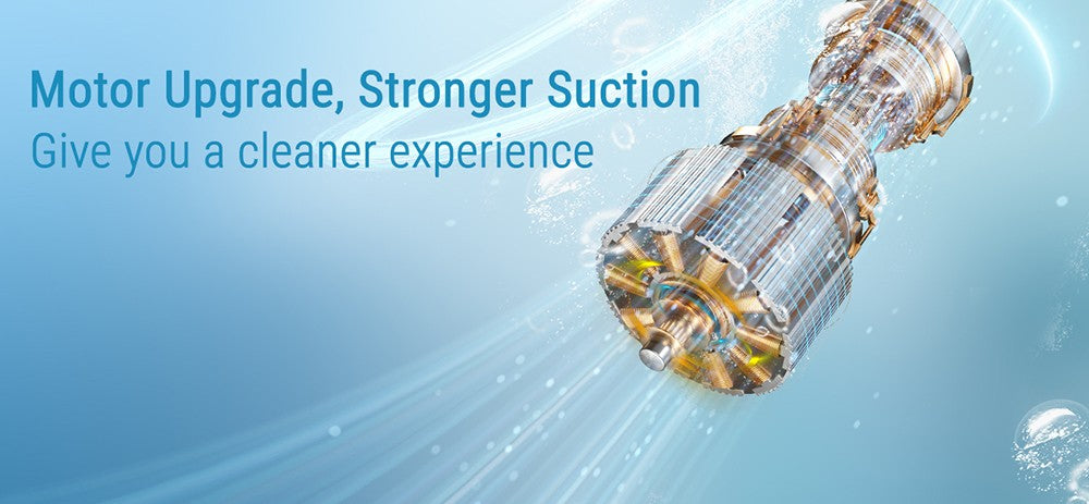 Ruční bazénový vysavač WYBOT HJ10P, teleskopická tyč součástí balení, výkonný sací výkon 25 l/min, velká baterie 5200 mAh, max. doba provozu 60 minut, filtr 0,5 l