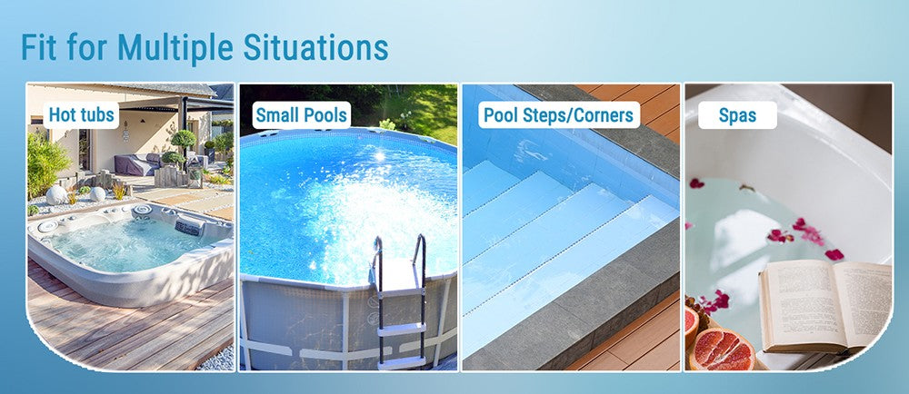 Ruční bazénový vysavač WYBOT HJ10P, teleskopická tyč v balení, výkonný sací výkon 25 l/min, velká baterie 5200 mAh, max. doba provozu 60 minut, filtr 0,5 l