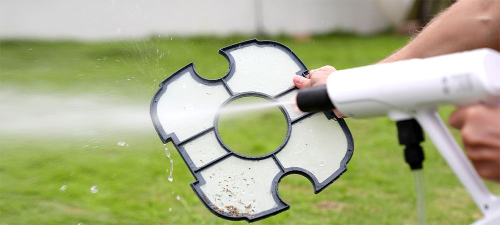 Bezdrátový bazénový robotický vysavač WYBOT WY1102, duální motor, max. doba provozu 50 minut, až 525 čtverečních stop, pro bazény s plochým dnem, modrý