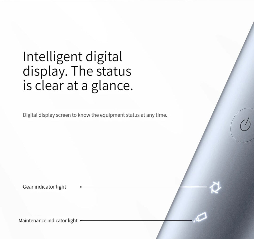 Zastřihovač vlasů Xiaomi Mijia Hair Clipper 2, dobíjecí, dvourychlostní ovládání, vysoce tvrdá čepel, výdrž až 180 minut, digitální displej, vodotěsnost IPX7