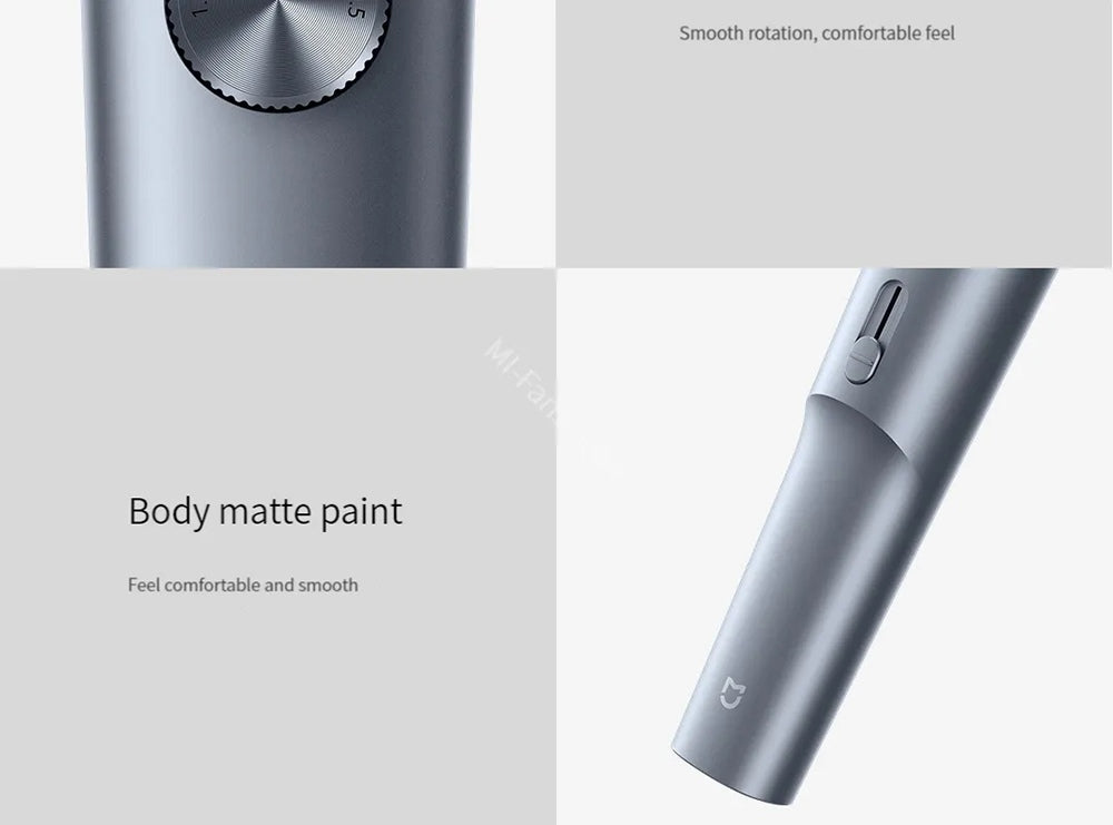 Zastřihovač vlasů Xiaomi Mijia Hair Clipper 2, dobíjecí, dvourychlostní ovládání, vysoce tvrdá čepel, výdrž až 180 minut, digitální displej, vodotěsnost IPX7