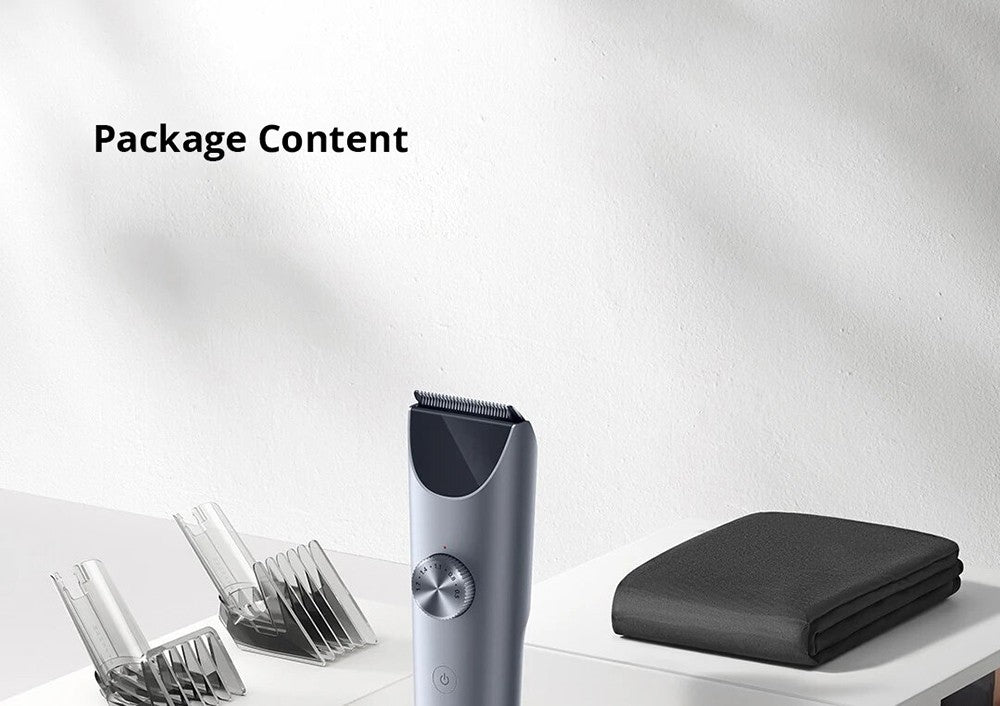 Zastřihovač vlasů Xiaomi Mijia Hair Clipper 2, dobíjecí, dvourychlostní ovládání, vysoce tvrdá čepel, výdrž až 180 minut, digitální displej, vodotěsnost IPX7