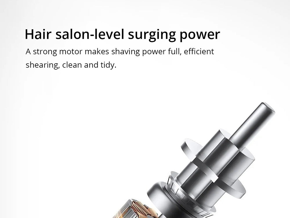 Zastřihovač vlasů Xiaomi Mijia Hair Clipper 2, dobíjecí, dvourychlostní ovládání, vysoce tvrdá čepel, výdrž až 180 minut, digitální displej, vodotěsnost IPX7