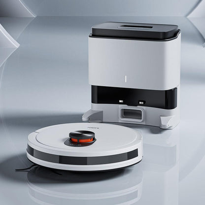 ROIDMI EVE CC Robot Vacuum Cleaner, Automatic Dust Collection, 2-in-1 Vacuuming Mopping, 3800Pa Powerful Suction, LDS Laser Navigation, 3200mAh Battery, 180Mins Runtime, 260ML Dust Box, APP Control