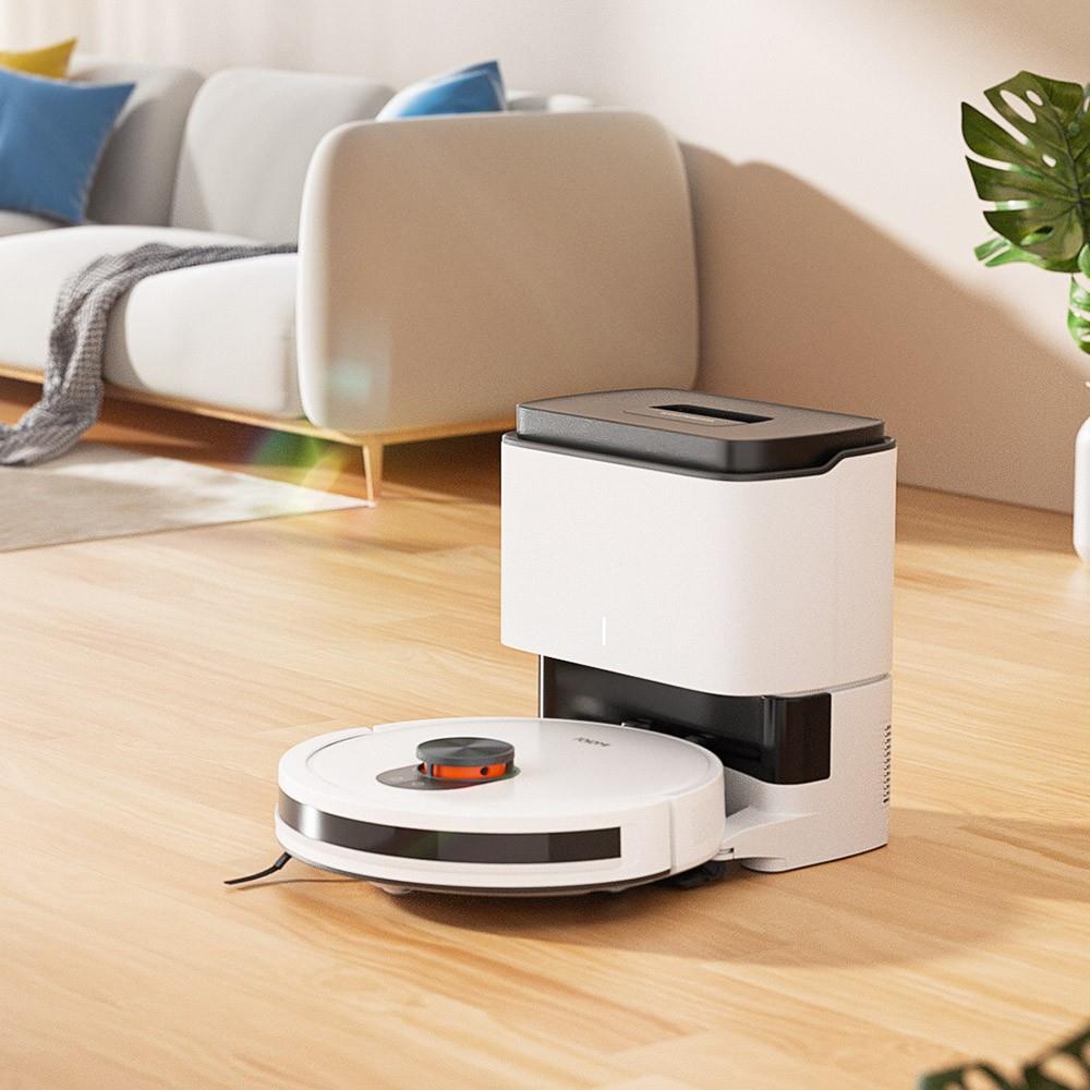 ROIDMI EVE CC Robot Vacuum Cleaner, Automatic Dust Collection, 2-in-1 Vacuuming Mopping, 3800Pa Powerful Suction, LDS Laser Navigation, 3200mAh Battery, 180Mins Runtime, 260ML Dust Box, APP Control