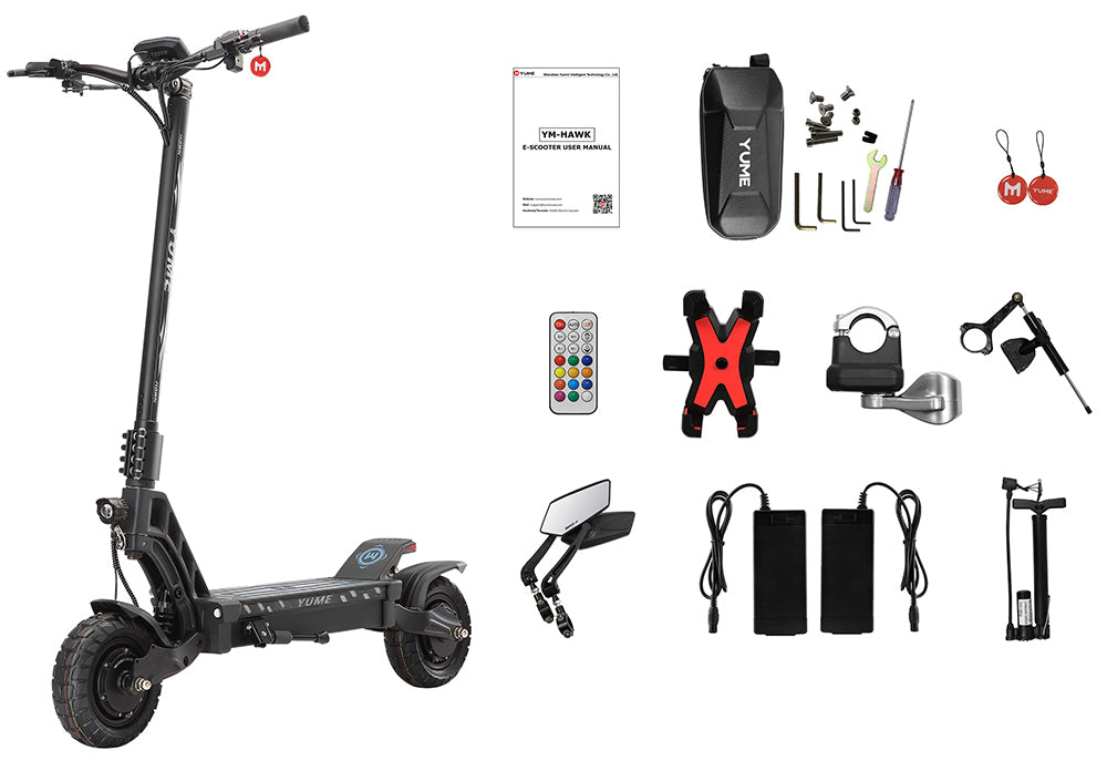 Elektrická koloběžka YUME HAWK, 10x3,15