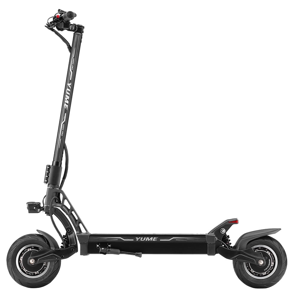 YUME HAWK Pro Electric Scooter, 10x4.5&quot; Tubeless Road Tires 3000W*2 Motor 60V 30Ah Battery 80km/h Max Speed 100km Max Range 3 Gears Shift System Disc Brake Adjustable Hydraulic Suspension NFC APP Control