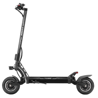 YUME HAWK Pro Electric Scooter, 10x4.5&quot; Tubeless Road Tires 3000W*2 Motor 60V 30Ah Battery 80km/h Max Speed 100km Max Range 3 Gears Shift System Disc Brake Adjustable Hydraulic Suspension NFC APP Control