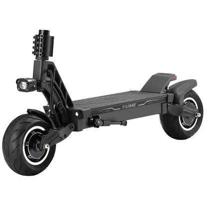 YUME HAWK Pro Electric Scooter, 10x4.5&quot; Tubeless Road Tires 3000W*2 Motor 60V 30Ah Battery 80km/h Max Speed 100km Max Range 3 Gears Shift System Disc Brake Adjustable Hydraulic Suspension NFC APP Control