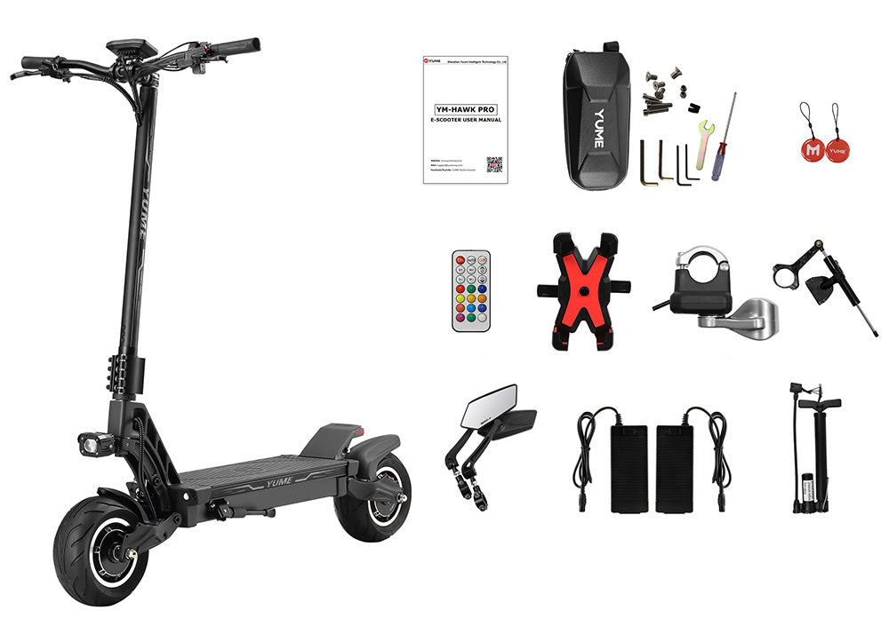 Elektrická koloběžka YUME HAWK Pro, 10x4,5