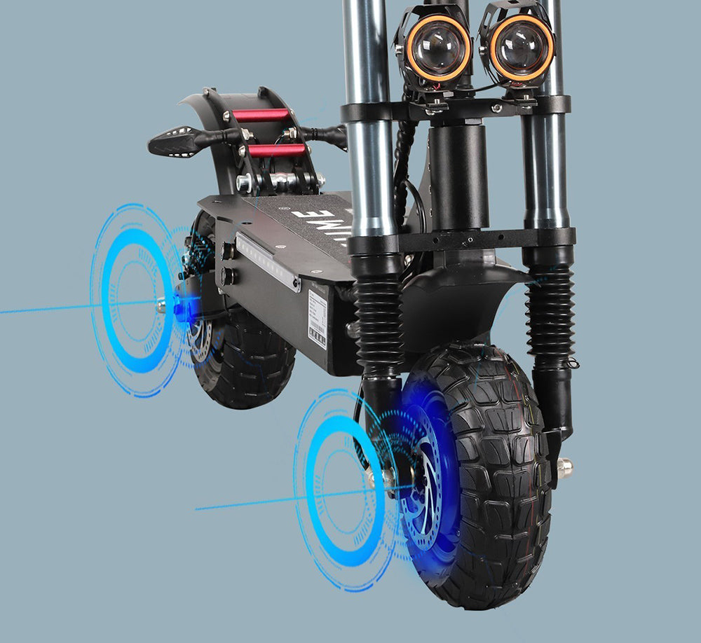 Elektrická koloběžka YUME Y10, motor 1200*2, baterie 52V 23,4Ah, 10