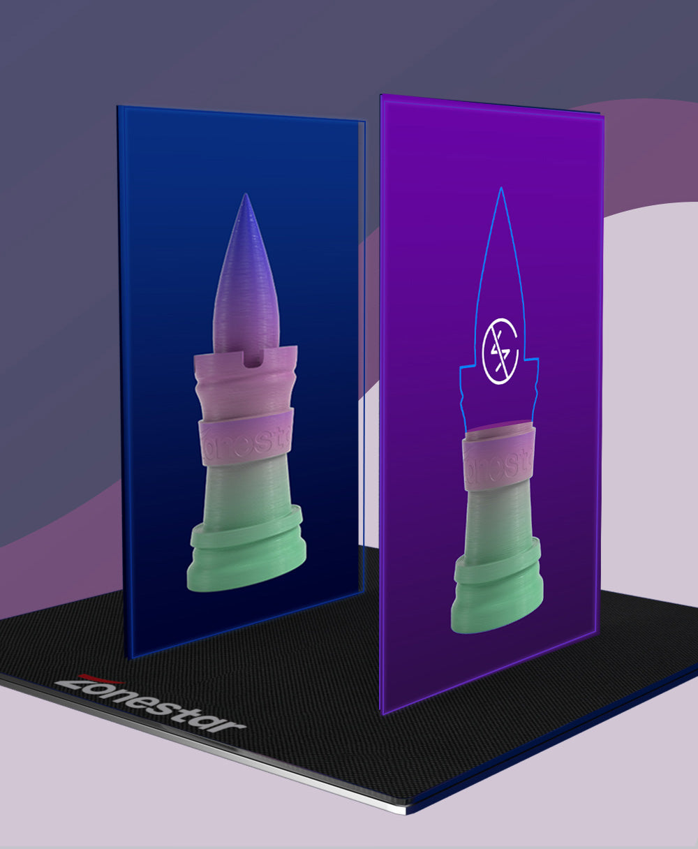 3D tiskárna Zonestar Z8PM4 Pro s 4 titanovými extrudery, 4 vstupy a 1 výstup, míchání barev, automatické vyrovnávání, 32bitová základní deska, LCD displej, open source, 300*300*400 mm